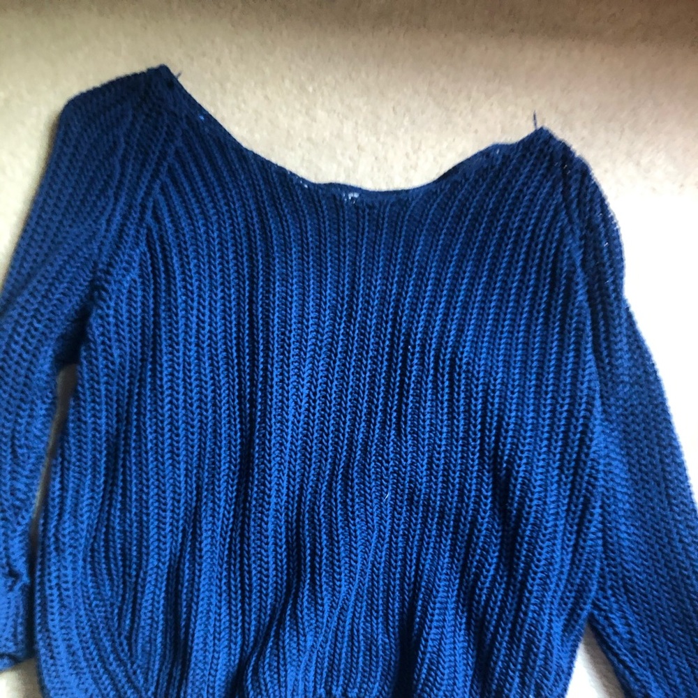 Medium cobalt blue sweater